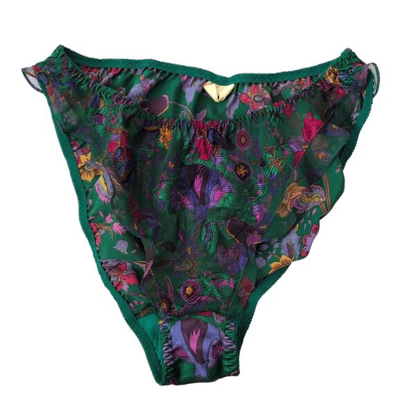 Y2K VTG Victorias Secret 80s 90s Gold Label Liquid Satin Sheer Panties High Rise - Picture 2 of 6